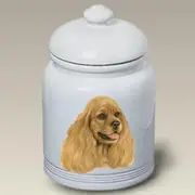American Cocker Spaniel Buff Treat Jar