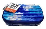 ZipIt Zip & Pop Storage Box New With Tag Blue Tie Dye Pencil Case Zippered Camo