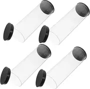 4Pcs Golf Ball Storage Box Transparent Golf Ball Holder for Display and Collection Portable Small Golf Ball Case Present for Golf Enthusiasts