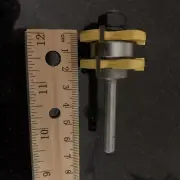 1 piece Tongue and Groove Router Bit 1/4 Shank 2 Teeth Bit