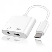 For iPhone 15/Pro/Max/Plus - Earphone USB-C Headphone Adapter 3.5mm Jack Type-C