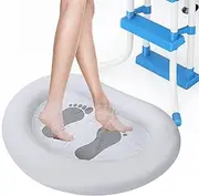 Inflatable Foot Bath Basin for Pool Entry Ladder, Above Ground Swimming Pools, Hot Tub Spas - Pool Accessories