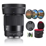 Sigma 30mm f/1.4 DC DN Contemporary Lens (Nikon Z) + Cleaning Kit + More