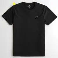 在飛比找蝦皮購物優惠-HOLLISTER 短袖 T恤 素T 保證正品 黑色