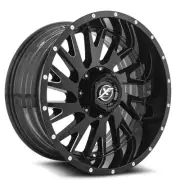 20x10 XF Off-Road XF-221 Gloss Black & Milled Wheel 6x135/6x5.5 (-24mm)