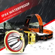 USB Rechargeable LED Head Torch Headlamp Work Light Lamp Flashlight for Fishing