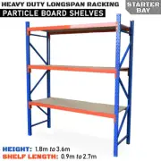 Longspan Racking STARTER BAY Particle Board Steel Warehouse Storage Garage