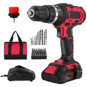 Cordless Drill Driver, Cordless Driver with 1Pcs Li-Ion U3W9