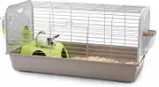 Savic Caesar 3 Deluxe Guinea Pig Cage Dwarf Rabbit with Feeder Grey