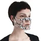 Silver Color Liquid Masquerade Dance Masks CyberPunk Mask Party Supplies