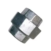 Galvanised Malleable Union Brass Seat Female x Female - BSP Thread