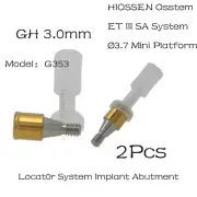 2Pcs Implant Mini Locat0r System Abutment 3.0 mm GH Fit HIOSSEN ET III SA Ø3.7