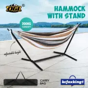 OGL Portable Hammock with Stand Hanging Chair Beach Camping Travel Swing Chair