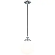 Chrome Pendants Modern Lights Spheres White Glossy Glass Period Lighting