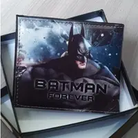 在飛比找蝦皮購物優惠-錢包男孩角色錢包時尚兒童角色蝙蝠俠折疊兩個多卡盒錢包