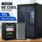 70L Bar Fridge Glass Door Mini Countertop Freezer Home Fridges Bottle Cooler New