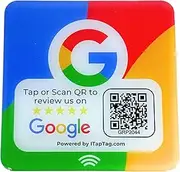 Google Review Plate | NFC + QR Code
