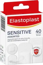 Elastoplast - Sensitive Plasters - assorted sizes, 40 Plasters, wound protection