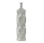 Urban Trends Collection Ceramic Round Bottle Vase Grey - Large