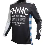 Fasthouse Grindhouse Cypher Jersey, Black/White/Blue