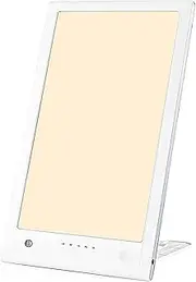 Light Therapy Lamp Energy Recovery Lamp LED Bionic Sunlight lamp 12000 Lux, 3 Colors Temperatures, Full Spectrum Bright Light Therapy, UV Free LED Lamp with 40 Brightness Level and 5 Timer Functions