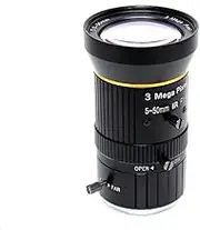 Zoom Lens 5-50MM HD3.0 Megapixel CS Mount Manual Iris 1/2.7" F1.4 for Industrial Machine Vision Camera CCTV IP Camera