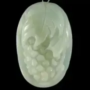 BC11005 # Hand Carved Grape multi-color Amazonite Pendant Bead 1 Pcs