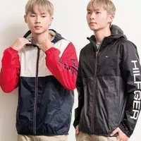 在飛比找momo購物網優惠-【Tommy Hilfiger】男版 拼接款 手臂燙印LOG