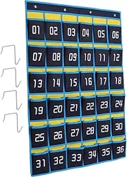 PartyKindom Phone Organizer Wall Hanging Storage Bag Non Woven Pockets for Easy Cell Phone Access Sundry Storage for Home Classroom