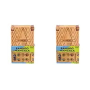 2x Project Genius Bamboo Mancala Kids Tabletop Portable Travel Game Toy 6y+