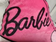 New Barbie Rollerskate Bed Pillow Pink Barbie The Movie Decorative 21"x 15" FREE
