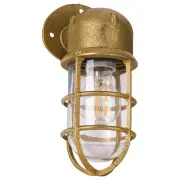 Harbour Outdoor Wall Bunker Light, Solid Brass