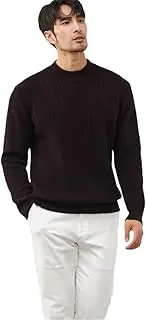 [Zadaos] 100% Solid Goat Cashmere Sweater Men Twisted Pullovers Thicken Shirt Warm Winter Jacket Black and Red M