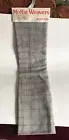 Moffat Weavers Scotland Pure Wool Check Grey 1 Yard Skirt Length 60” Fabric