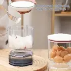 Food Container Versatile Jar Hourglass Pickle with Juice Separator Leak-proof