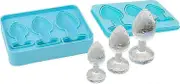 Prank Butt Plug Shaped Ices Cubes Trays, Silicone Mold For Diy Cake Chocolate Candy Beige