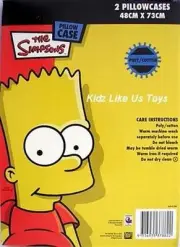 ~ Simpsons - BART 2 X PILLOWCASE COVER SKATEBOARD Half Pipe
