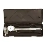 HFS(R) 0-6" Stainless Steel 4 Way Imperial Dial Caliper .001" Shock Proof