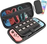 Carrying case for Nintendo Switch ，Protective Hard Portable Travel Carry Case Pouch for Nintendo Switch Console & Accessories,Grey