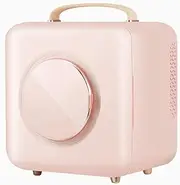 POCDOKYZ 9L Cosmetic Refrigerator, Portable Refrigerator for Skin Care Product Storage, Refrigerated & Insulated for Home and Car Use,Pink