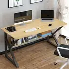 Computer Desk Oak 100Cm W/Shelf Modern AU Stock Fast Post