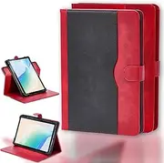 Case for Amazon Kindle Paperwhite Kids 2021 6.8-Inch eReader Case 360 Degree Rotation Multi-Viewing Angels PU Leather Stand Folio Cover Red