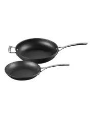 [Le Creuset] Toughened Non Stick Frying Pan Set 24/28cm 2 Piece in Black
