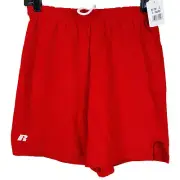 New Russell Athetlics Men Red KITH Gym Active Light Cotton Dad Gym Shorts-M-0196