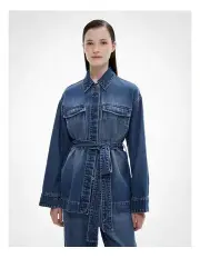 [Witchery] Tie Denim Shirt in True Indigo