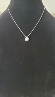 David Yurman Cable Wrap Necklace with Blue Topaz and Diamonds, 10mm
