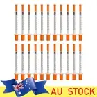 20 Pack 1Ml 0.3X13Mm Syringe 30G - Plastic Multiple Uses Measuring Tools New