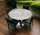 36" Exclusive White Quartz Stone Round Coffee Table Top Luxury Cafe & Hotel Deco