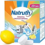 NATRUTH Powerful Limescale Removal, Kettle Descaler Tablets, Descaler for Coffee Machine, 20 tablets