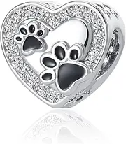 [NanMuc] Pet Dog Cat Paw Print Elephant Koala Penguins Panda Dolphin Horseshoe Bulldog Animal Charms for Pandora Bracelets